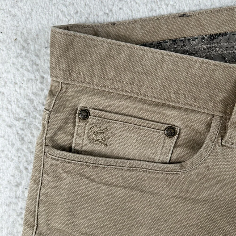 English Laundry Jeans Mens 32x29 Beige Slim Straight Stretch Denim Zip Fly